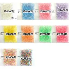 透明ABタイプ♥高分子ストーン／３mm セット！／デコパーツ ネイル★