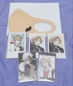 にじさんじ 伏見ガク チェキ(カード)＆マスク セット