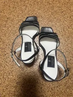 LANVIN ブラック ハイヒール 23cm