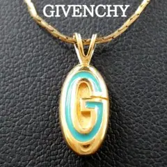 美品✨ジバンシィ、Gロゴプレートラインストーンレディースゴールド 