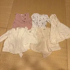 ベビー ロンパース 80 6枚セット GAP プティマイン　ポンチョ まとめ売り