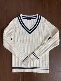 イーストボーイヴィーナス　Vネックセーター　コットン 入学卒業