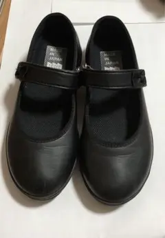 18 cm 黒　フォーマル　靴　女の子　革　CRC2088 ストラップ　卒園式