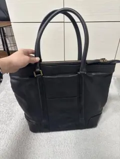 ブラックレザー トートバッグ　ポーター　牛革　本革　PORTER