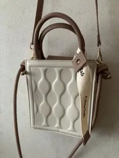 ショルダーバッグ ホワイト ベージュ