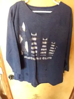 メンチャーズクラブ　 ネイビー 長袖Tシャツ