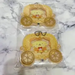 サンリオ カスタムアクリルチャーム プリンス＆プリンセス ポムポムプリン 馬車