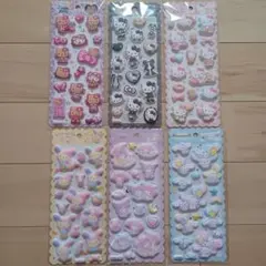 もちもちマシュマロシール　サンリオキャラクター　6種類セット