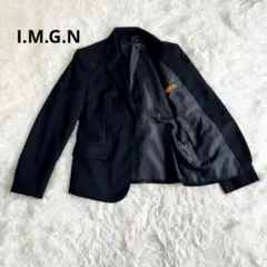 【美品】洋服の青山　イマジナチオーネI.M.G.N 黒テーラードジャケット13のサムネイル