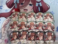 五等分の花嫁　中野三玖　缶バッジ等セット 五等分の花嫁∽ - rockin'starコラボ 描き下ろし ロックアイドル