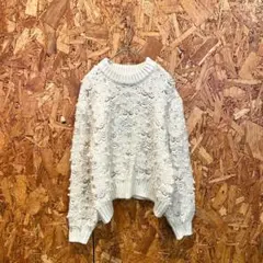 ZARA ザラ ニット セーター ショート丈 パール ホワイト レディース S