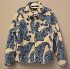 【希少】STUSSYボアブルゾン ペイズリー　ジャケット S