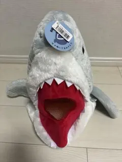 サメの被り物 グレー