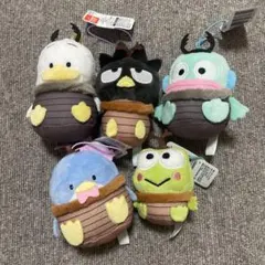 サンリオ　はぴだんぶい　むしの王様 マスコット　5種セット