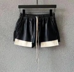 RICK OWENS フォグレザーショーツ風 ショートパンツ ゆいぴす着用 S