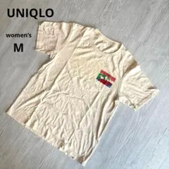 【ユニクロ】UT スヌーピープリントコットンTシャツ レディース ライトベージュ