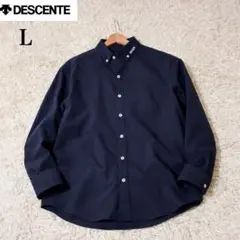 【美品】✨ DESCENTE MOVESPORT 長袖シャツ L ネイビー
