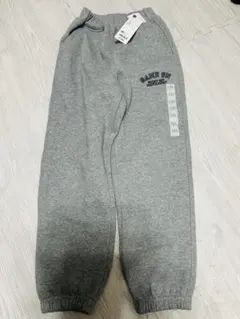 グレー パンツ 130 GU ヘビーウェイトスウェットワイドジョガーパンツ