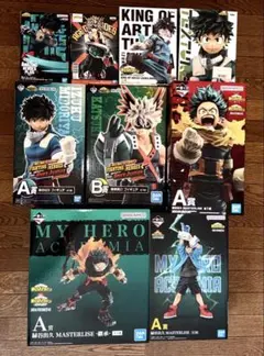 僕のヒーローアカデミア 一番くじ プライズ 未開封開封済み含むフィギュアセット