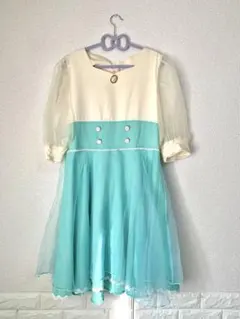 Favorite クリームソーダワンピース 大きいサイズ チュール シフォン