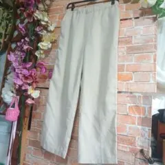 ロデオクラウンズ★パンツ 麻混※アイボリー※Lサイズ