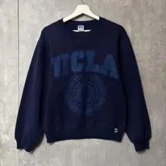 【USA製 90s】ラッセルアスレチック UCLA カレッジスウェット 紺 S