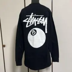 STUSSY ステューシー　ブラック 長袖カットソー　8ボール　サイズM