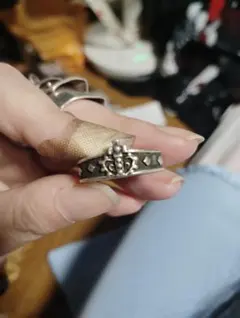 シルバー925 クラウンモチーフ リング 指輪 約18号