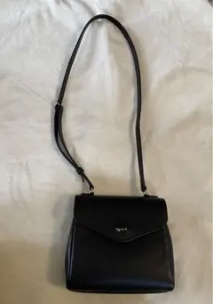 【最終値下げ！アニエスベー　レザーショルダーバック】