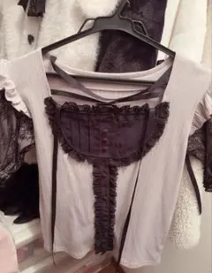 新品⭐︎FURFUR 透けトップス 重ね着セット シースルーオシャレ - メルカリ