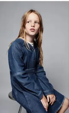ZARA デニム ワンピース 128