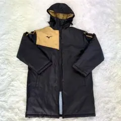 ほぼ未使用✨MIZUNOミズノ ベンチコート M ブラック ゴールド