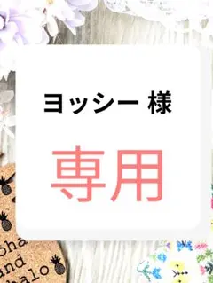 ヨッシー 様　専用ページ
