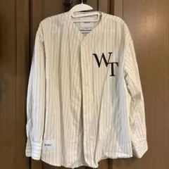 WTAPS 22SS ベースボールシャツ WTAPS Men's Long Sleeve Baseball Shirt in Olive Drab WTAPS