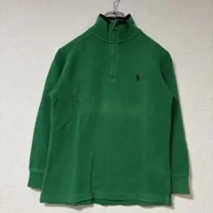 ポロラルフローレン ハーフジップニット グリーン系 キッズ140