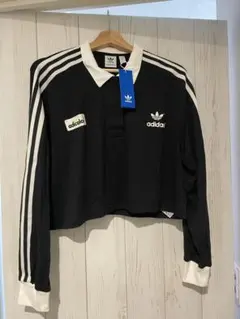 adidas クロップドポロシャツ
