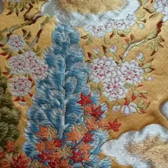 総刺繍が美しい袋帯★正絹100%金糸等使用