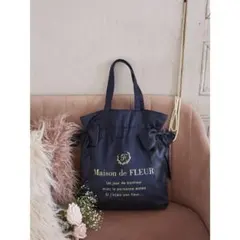 ダブルリボントートバッグ