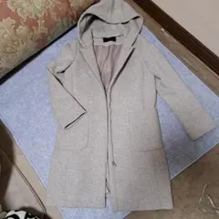 SIMPLICITÉ フード付きグレーコート