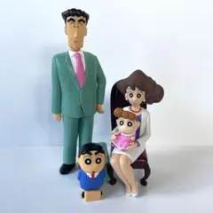 クレヨンしんちゃん 野原家フィギュア 家族写真 セット