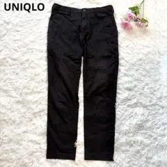 ユニクロ　UNIQLO スリムフィットチノ　黒　79cm チノパン　テーパード