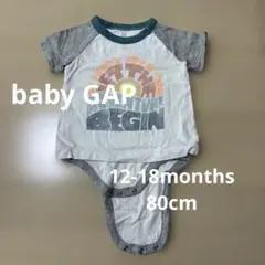 GAP ベビー ロンパース 半袖 ロゴプリント 80cmのサムネイル
