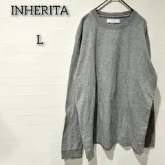 INHERITA 【L】 トップス カットソー シンプル 無地 大人 着回しのサムネイル