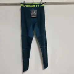 【未使用品】UNDER ARMOUR スポーツタイツ ダークブルー・グリーン