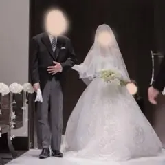 編上げ　7〜11号サイズ　NICOLE ウェディングドレス　Aライン