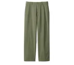 無印　カーキグリーン ストレートチノパン