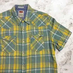 Levi's 半袖ウエスタンシャツ チェック柄 レディースXLのサムネイル