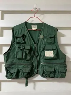 Woolrich フィッシングベスト カーキ 古 - メルカリ