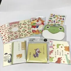￼セリア　ポチ袋まとめ売り９点　野菜シール1枚付