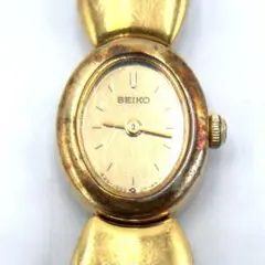 希少/不動】SEIKO ゴールド ハート型 ブレスレットウォッチ 時計